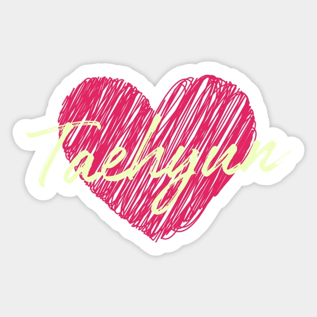 Taehyun Heart TXT Sticker by wennstore